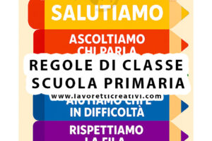 cartello regole classe scuola primaria