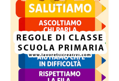 cartello regole classe scuola primaria