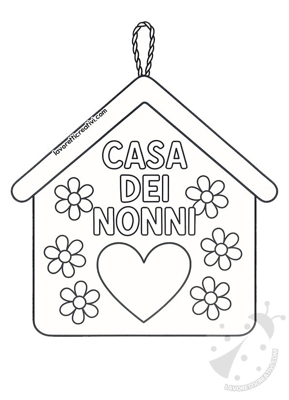 casetta nonni disegno