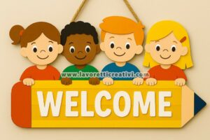 decorazione di benvenuto con bambini 1