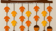 decorazione foglie ghiande