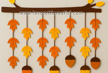 decorazione foglie ghiande