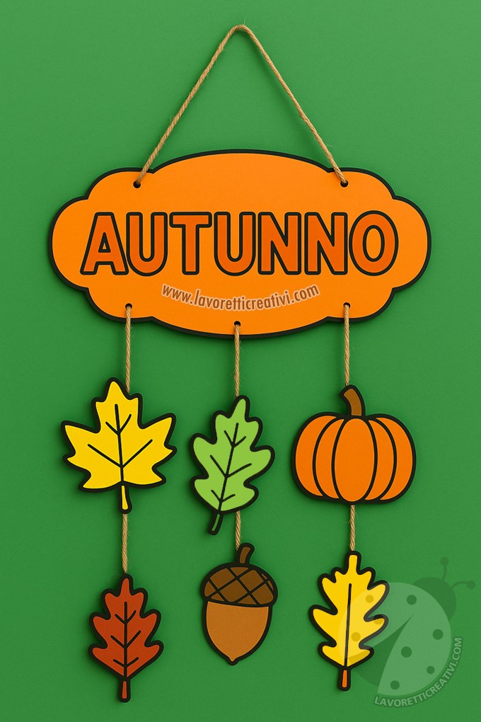 decorazione parete autunno