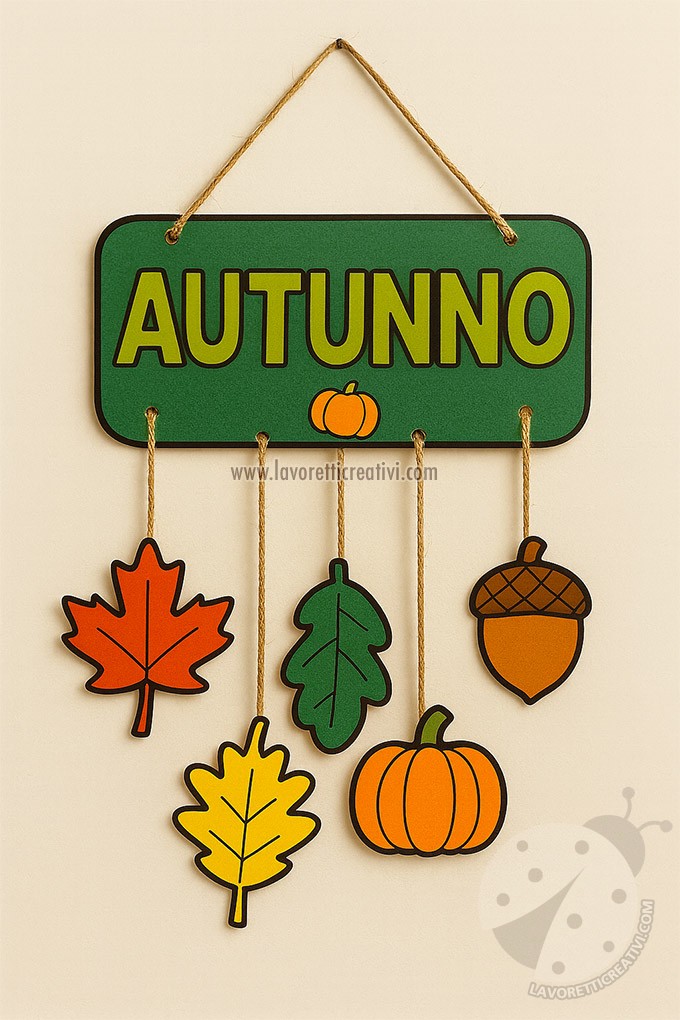decorazione pendente autunno