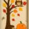 decorazione porta in autunno