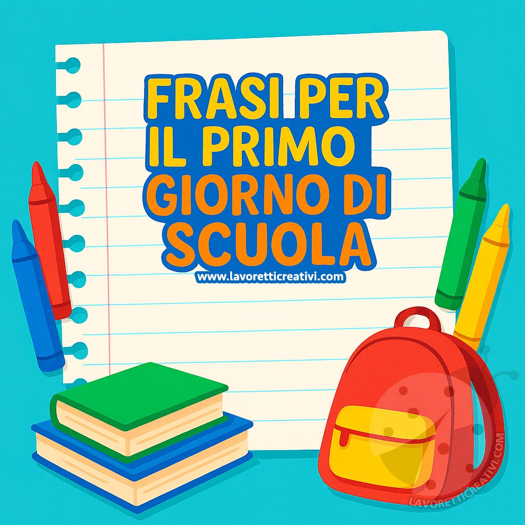 Frasi di auguri per il primo giorno di scuola