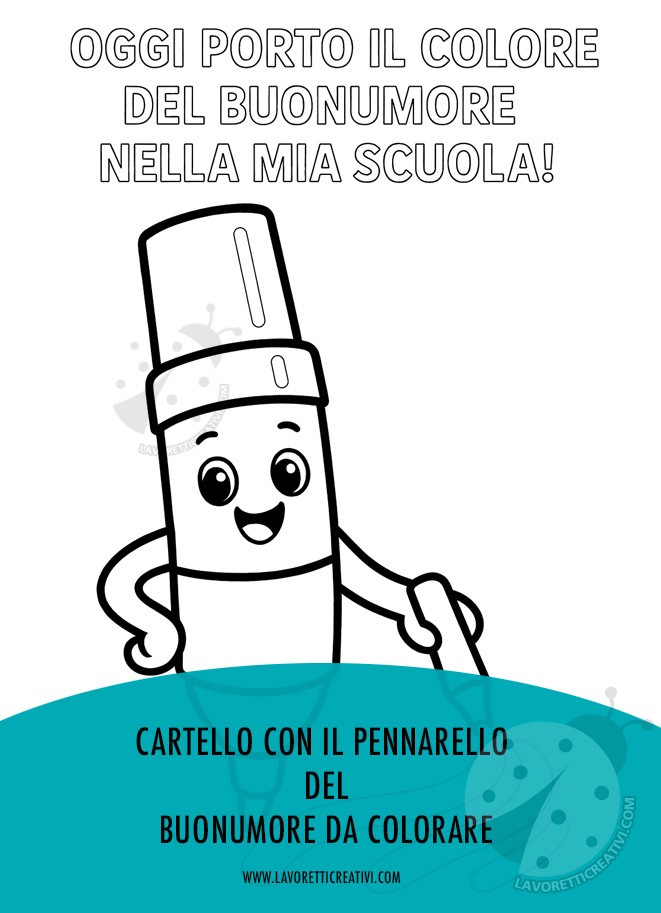pennarello buonumore cartello scuola