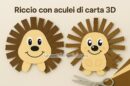 riccio aculei di carta 3d