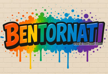 scritta bentornati in stile street art