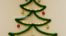 albero di natale a parete