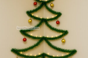 Idea Albero di Natale a parete 15 albero di natale a parete