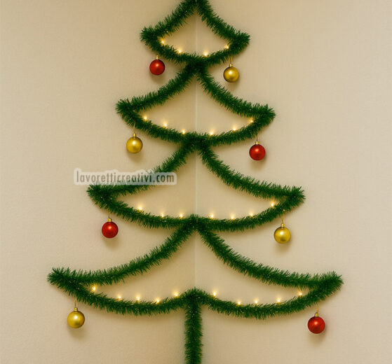 Idea Albero di Natale a parete 8 albero di natale a parete