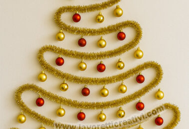 Albero con stelle filanti natalizie 9 albero stelle filanti natalizie