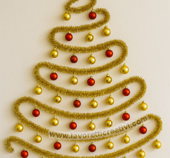 Albero con stelle filanti natalizie 9 albero stelle filanti natalizie