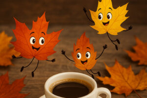 Benvenuto novembre 9 buongiorno novembre tazzina caffe