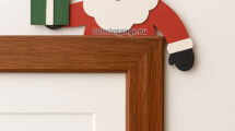 christmas door corner decor