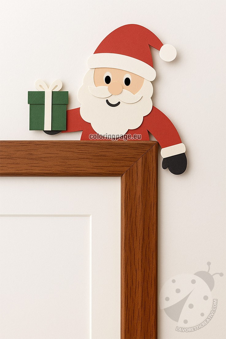 christmas door corner decor