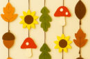 decorazione girasoli foglie