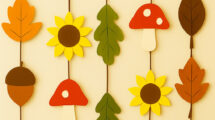 decorazione girasoli foglie