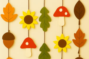 decorazione girasoli foglie
