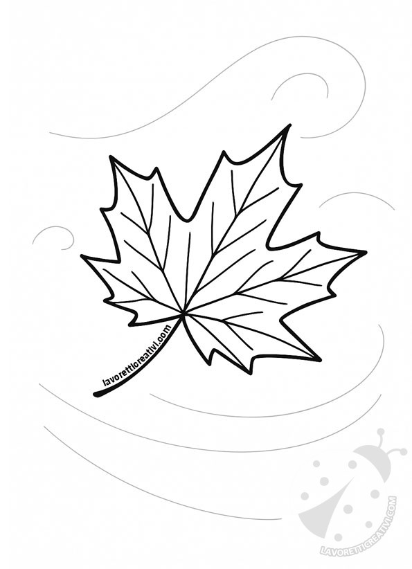 disegno foglia vento