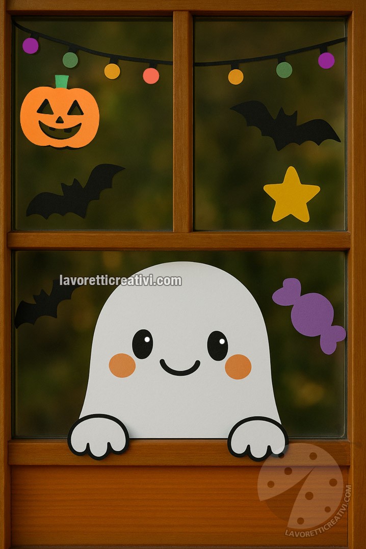 fantasma halloween finestra