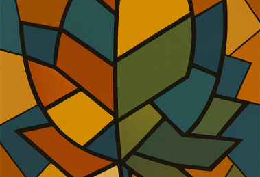 foglia autunnale stile picasso