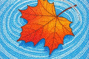 Foglia d’autunno sull’acqua 9 foglia autunno sull acqua 1
