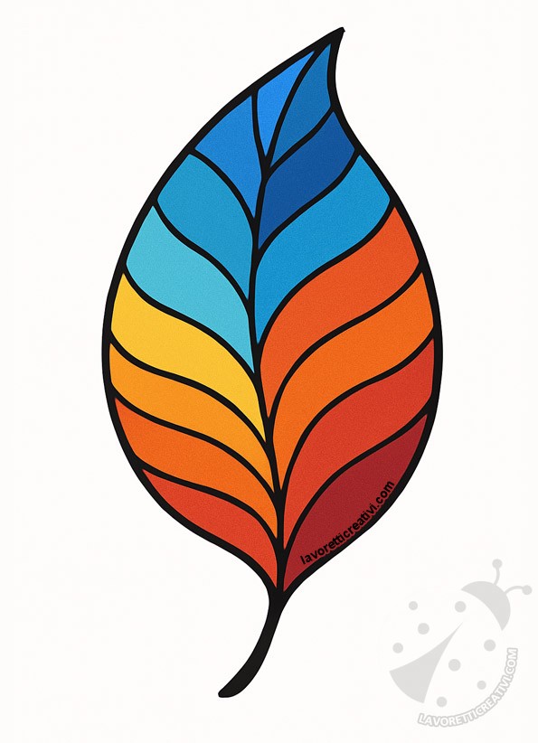 foglia colori caldi freddi