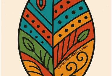 foglia etnica a colori