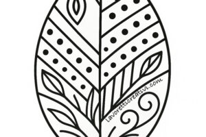 foglia etnica da colorare