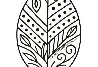 foglia etnica da colorare