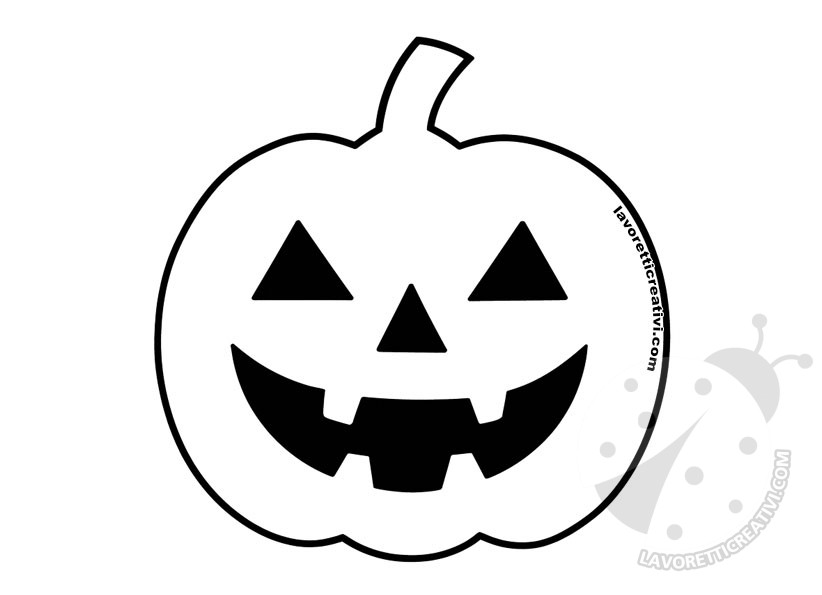 Zucca da ricalcare 7 zucca Halloween da ricalcare in bianco e nero per bambini