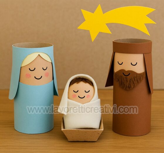 Presepe con materiali riciclati per bambini 8 presepe con materiali riciclati