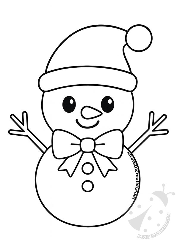 pupazzo neve semplice