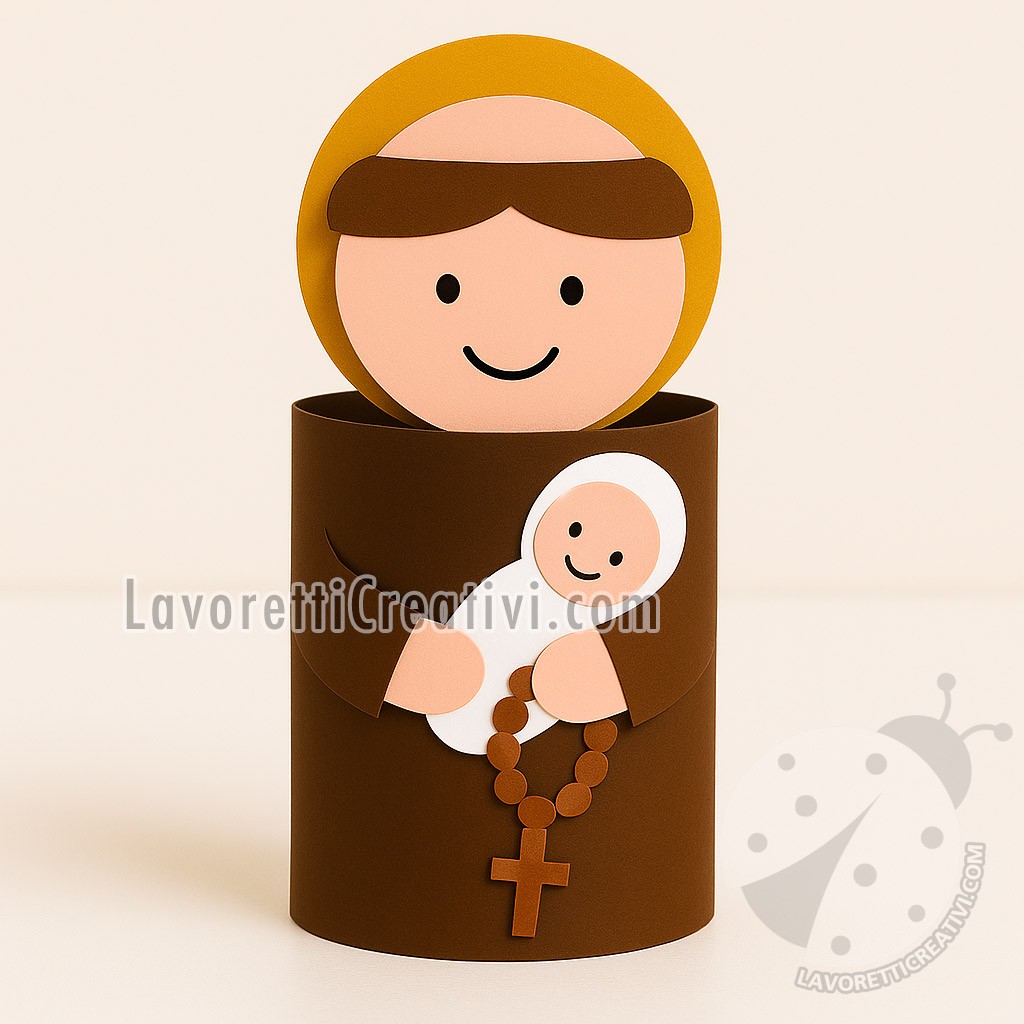 s antonio da padova con cartoncini