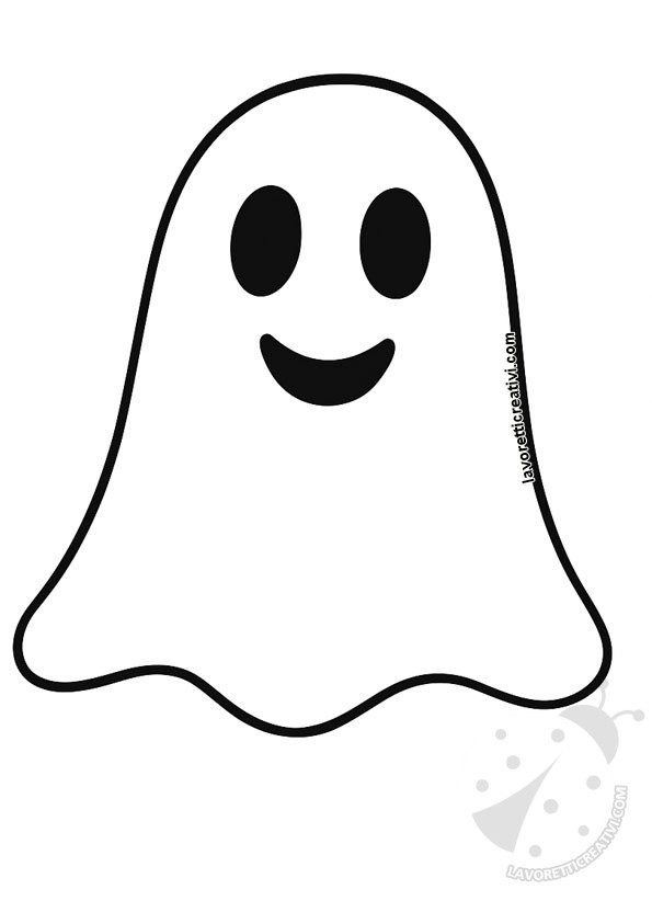 sagoma fantasma ghirlanda