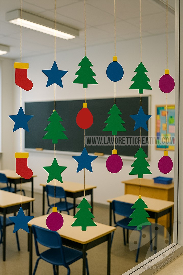 Decorazioni natalizie appese in aula 7 addobbi natalizi facili scuola