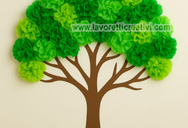 albero con carta velina