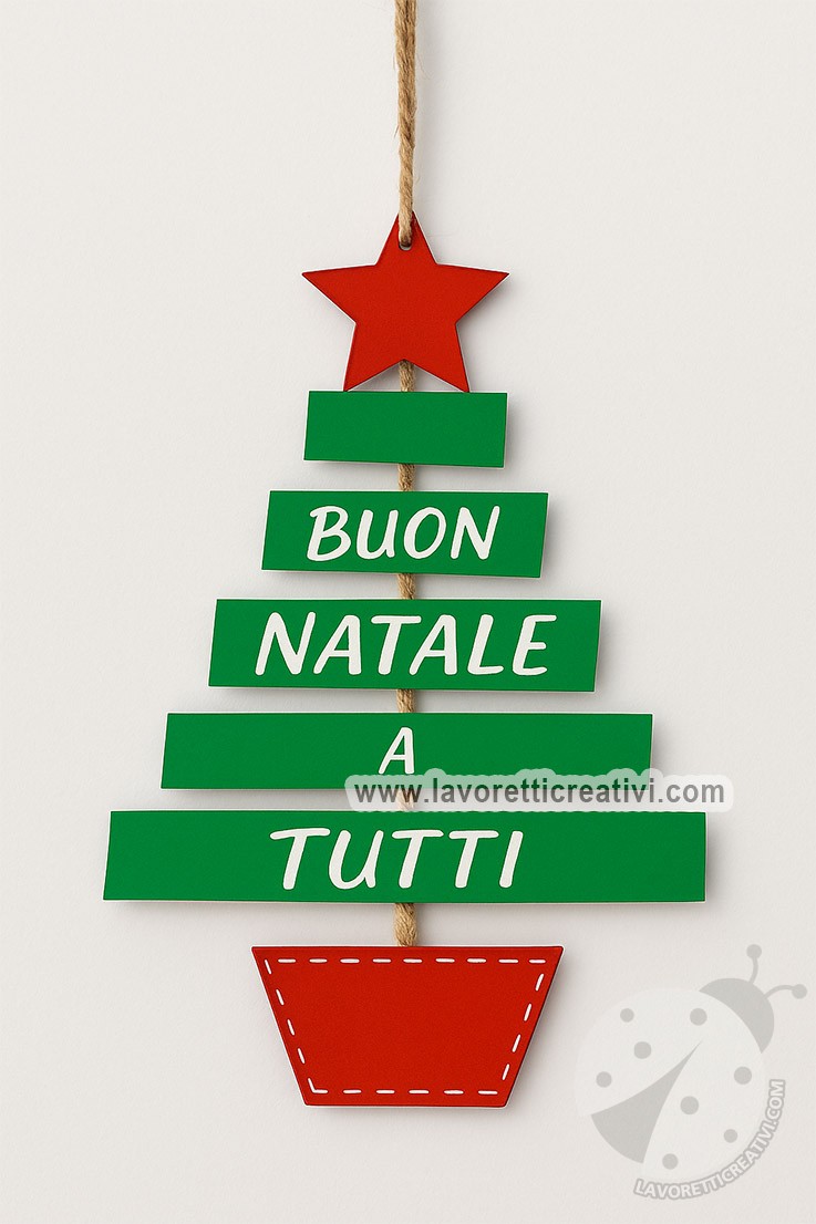 albero natalizio da appendere