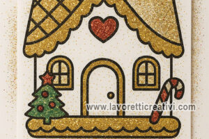 casa di zenzero glitterata