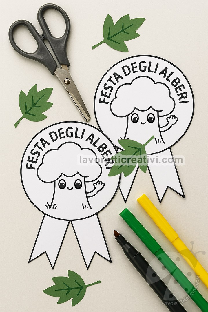Coccarde per la Festa degli Alberi 7 coccarde festa alberi