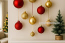 decorazione natale parete casa