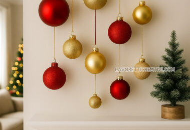 decorazione natale parete casa