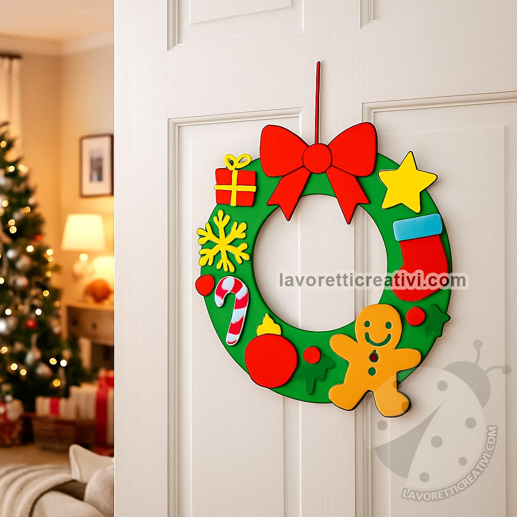 ghirlanda natale per porta casa