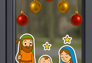 nativita decorazione finestra