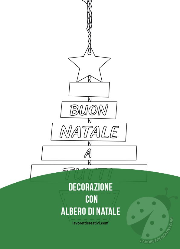 pendente albero Natale disegno
