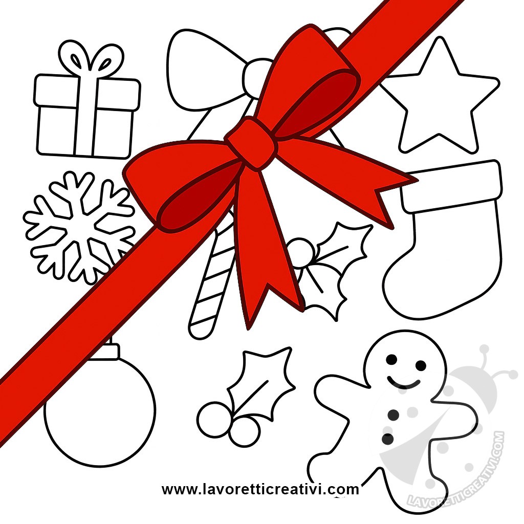 sagome ghirlanda natale bambini 1