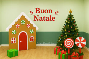 scenografia natalizia scuola