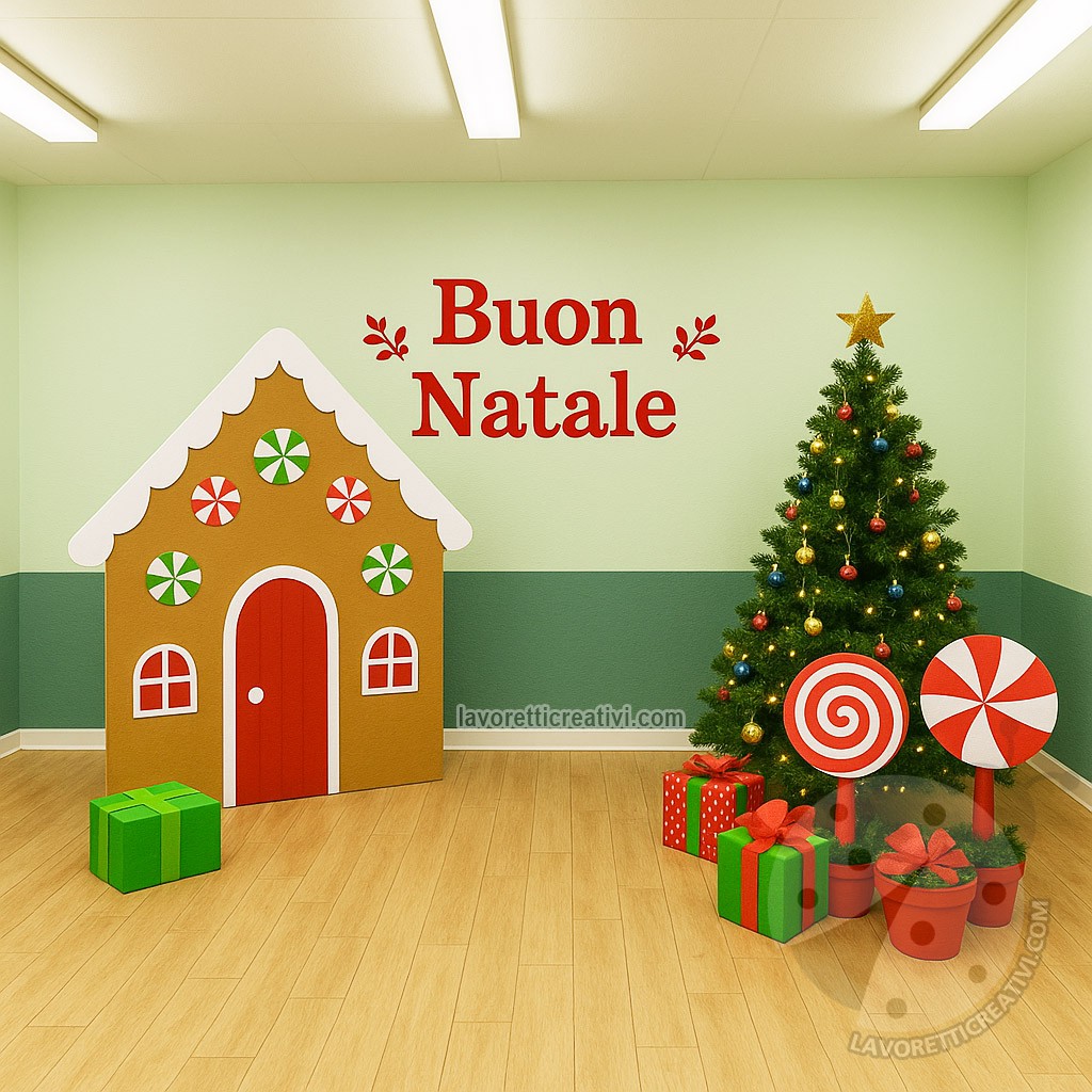 scenografia natalizia scuola